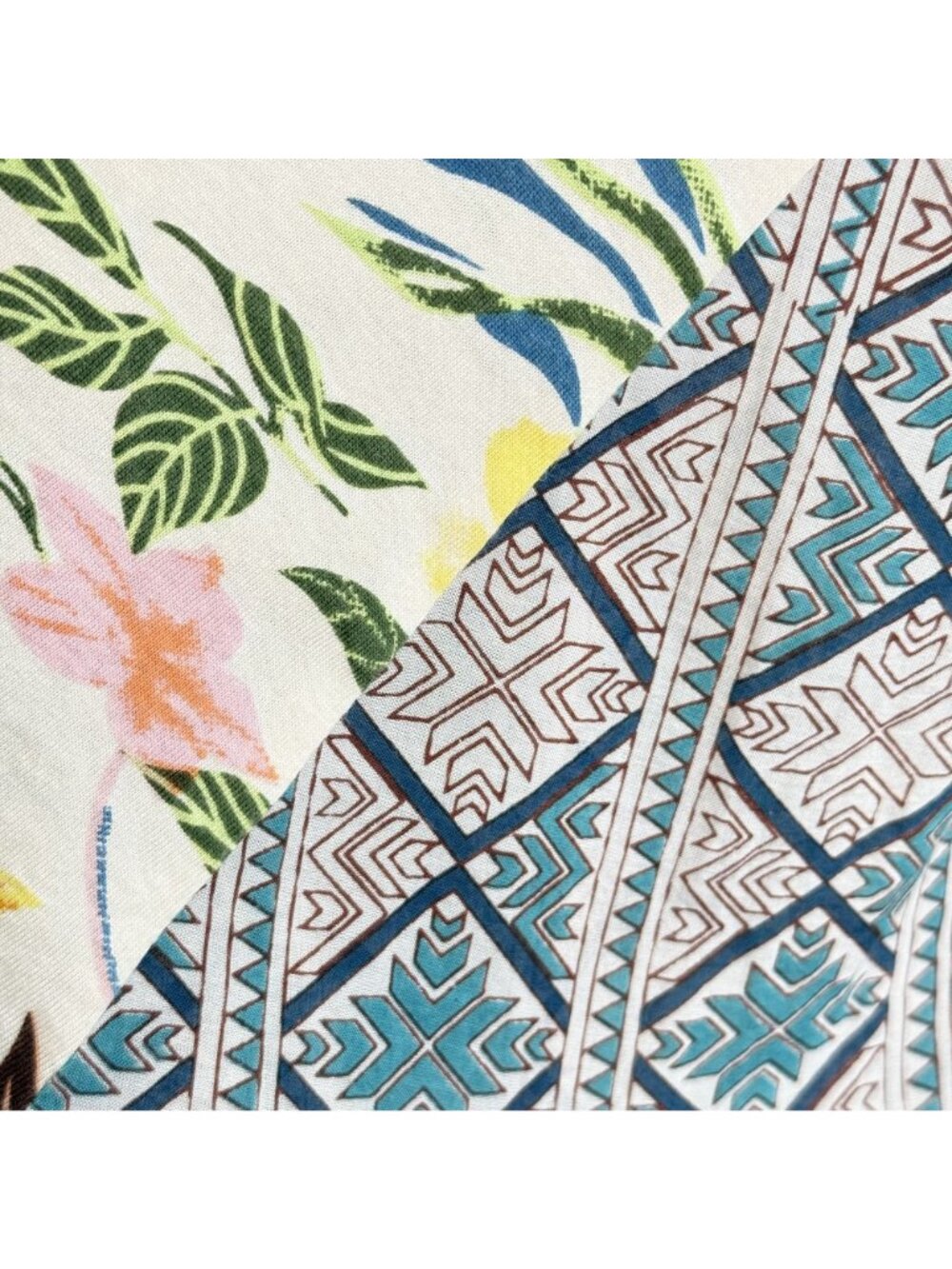 Sundance Floral & Geometric Print Top, S - Picture 7 of 7